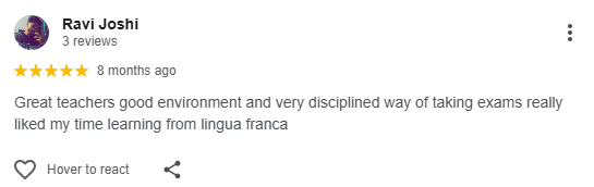 Student Google Review