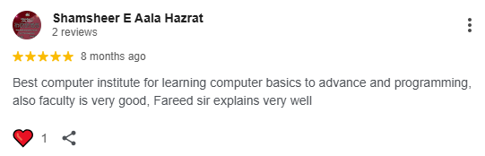 Student Google Review