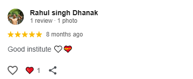 Student Google Review