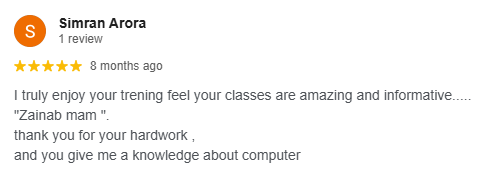 Student Google Review